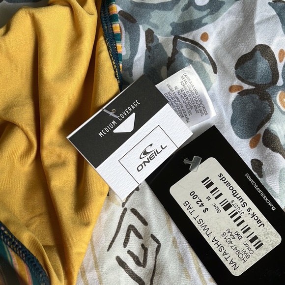 NWT O’Neill Natasha Side Twist Bikini Bottoms; M - Picture 8 of 8